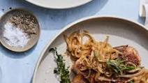 Butter Basted Pork Chops with Onions and Herbs Butter Basted Pork Chops with Onions and Herbs
