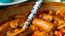 Slow-cooked sausage casserole Slow-cooked sausage casserole