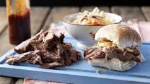 Pulled pork with spicy coleslaw Pulled pork with spicy coleslaw
