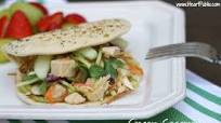 Ginger Sesame Turkey Salad On Flatout Foldit Ginger Sesame Turkey Salad On Flatout Foldit