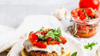 Chicken Bruschetta Burgers Chicken Bruschetta Burgers