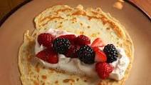 Czech Crepes with Berries and Cream Czech Crepes with Berries and Cream