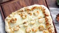 Shrimp Scampi Flatbread Skillet Pizza Shrimp Scampi Flatbread Skillet Pizza