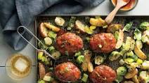 Mini Meatloaves with Potatoes, Leeks, and Brussels Sprouts Recipe Mini Meatloaves with Potatoes, Leeks, and Brussels Sprouts Recipe