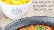 Indian Salmon Curry with Saffron Rice Indian Salmon Curry with Saffron Rice