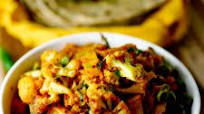 aloo gobhi matar dry recipe aloo gobhi matar dry recipe