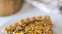 Easy Tofu Vegan Spinach & Mushroom Quiche Easy Tofu Vegan Spinach & Mushroom Quiche