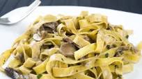 Mushroom and courgette tagliatelle Mushroom and courgette tagliatelle