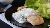 Fried Fish with Cucumber Raita Fried Fish with Cucumber Raita