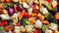 Garlic Herb Chicken and Sweet Potato Sheet Pan Meal Prep Garlic Herb Chicken and Sweet Potato Sheet Pan Meal Prep