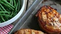 Grilled Barbecue Bacon Pork Chops Grilled Barbecue Bacon Pork Chops