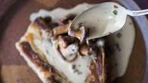 Mangalitsa Pork Chops With Chanterelle-Skyr Sauce Mangalitsa Pork Chops With Chanterelle-Skyr Sauce