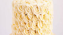 Bakery Style White Wedding Cake Bakery Style White Wedding Cake