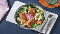 Middle Eastern Pork Kofta & Fattoush Salad with Babaganoush & Pickled Red Onion Middle Eastern Pork Kofta & Fattoush Salad with Babaganoush & Pickled Red Onion