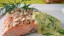 Salmon With Mustard Sauce. Salmon With Mustard Sauce.