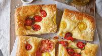 Focaccia pugliese with fresh tomatoes Focaccia pugliese with fresh tomatoes