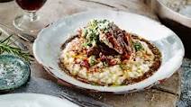 Risotto with beef shin and salsa-verde Risotto with beef shin and salsa-verde