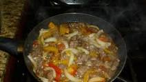Beef Chuck Steak W/Onions & Peppers Beef Chuck Steak W/Onions & Peppers