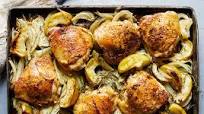 Sheet-Pan Chicken With Apple, Fennel and Onion Sheet-Pan Chicken With Apple, Fennel and Onion