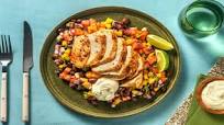 Cal Smart Southwest Turkey with Fiesta Bean Salad and Lime Crema Cal Smart Southwest Turkey with Fiesta Bean Salad and Lime Crema