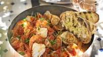 Mediterranean fish stew with garlic toasts Mediterranean fish stew with garlic toasts
