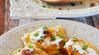 Bacon, Cheddar, Caramelized Onion, and Potato Pierogi Bacon, Cheddar, Caramelized Onion, and Potato Pierogi