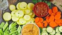 Salsa Hummus Dip & Picante Falafel Bites Snack Platter Salsa Hummus Dip & Picante Falafel Bites Snack Platter