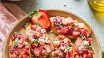 Strawberry Blue Cheese Bruschetta Strawberry Blue Cheese Bruschetta