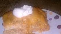 Beef or Chicken Enchilada Casserole (Deep Covered Baker) Beef or Chicken Enchilada Casserole (Deep Covered Baker)
