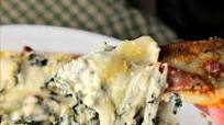 Hot and Cheesy Spinach Artichoke Dip with Pizza Dippers Hot and Cheesy Spinach Artichoke Dip with Pizza Dippers