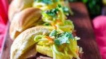 Blackened Pork Belly with Mango Pineapple Slaw Blackened Pork Belly with Mango Pineapple Slaw