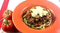 Spaghetti Bolognaise with Zucchini Noodles Spaghetti Bolognaise with Zucchini Noodles