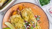 Kabocha Squash Enchiladas with Salsa Verde Kabocha Squash Enchiladas with Salsa Verde