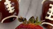 Football Chocolate covered Strawberries Football Chocolate covered Strawberries