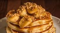 YOGHURT PANCAKES WITH CARAMELIZED BANANA YOGHURT PANCAKES WITH CARAMELIZED BANANA