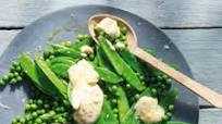 Pea Caesar salad Pea Caesar salad