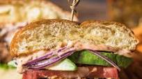 Black Bean Veggie Burger with Smoky Hummus Spread Black Bean Veggie Burger with Smoky Hummus Spread