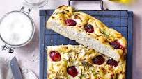 Goat’s Cheese, Rosemary and Red Grape Focaccia Goat’s Cheese, Rosemary and Red Grape Focaccia