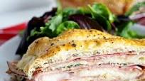 Ham and Spinach Stromboli Ham and Spinach Stromboli