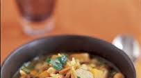 Curried Lentil, Sausage and Almond Soup Curried Lentil, Sausage and Almond Soup