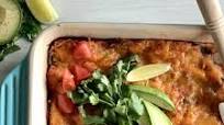 Easy Chicken, Bean, and Spinach Enchilada Casserole Easy Chicken, Bean, and Spinach Enchilada Casserole