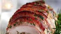 Slimming World’s stuffed pork wrapped in bacon Slimming World’s stuffed pork wrapped in bacon