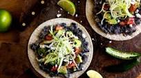 Tostadas With Smashed Black Beans or Vaqueros Tostadas With Smashed Black Beans or Vaqueros